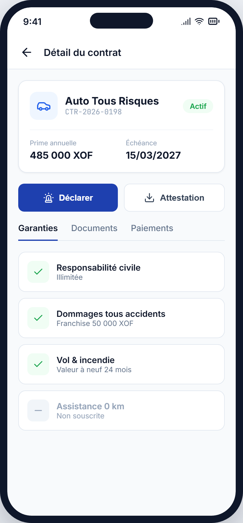 Détail contrat mobile : documents accessibles sans appeler